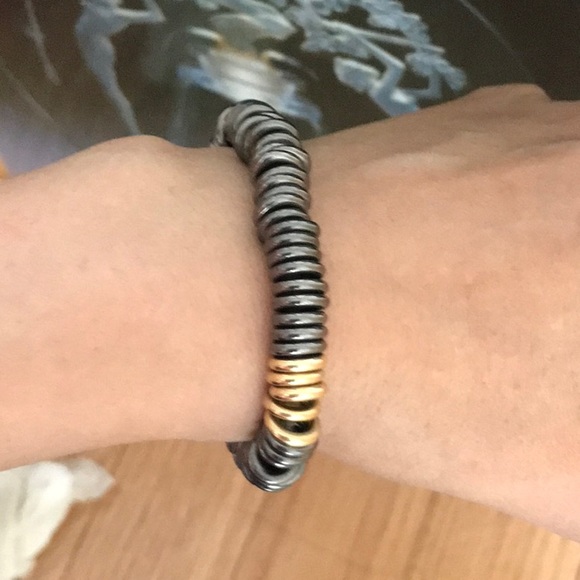 Links of London Rhodium and Gold Sweetie Rolo Charm Bracelet - Picture 2 of 4